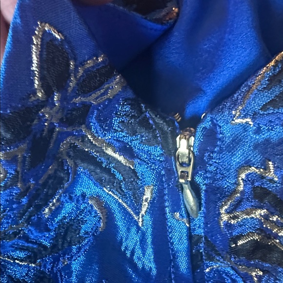 Lilly Pulitzer Blue and Black Floral Sleeveless Dress Sz 0 Zero Brandi Shift - Picture 12 of 15